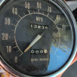 1970's Harley Davidson Stewart Warner Speedometer