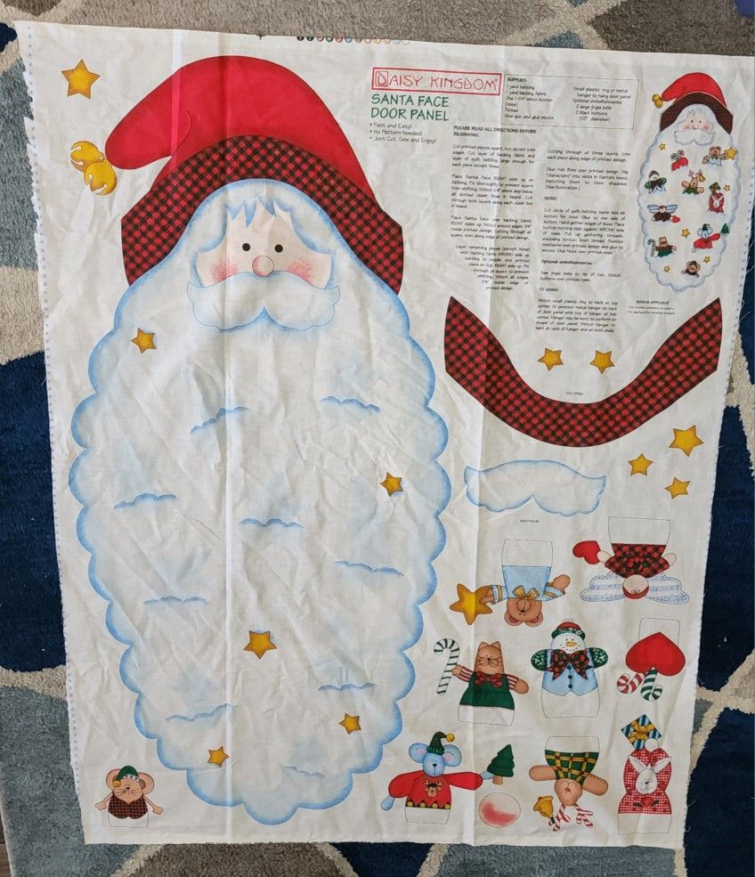 Vintage Daisy Kingdom Santa Door Panel
