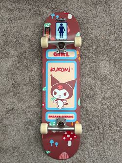 Skateboard Size 8.0  ( Like New  - Girl Skateboards x Sanrio Kuromi)