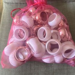 Napkin Holder White & Rose Pink