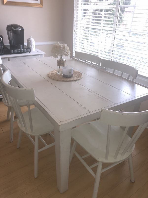 Pottery Barn Dining Table With Five Chairs For In Santa Monica Pottery Barn Dining Table With Five Chairs Santa Monica