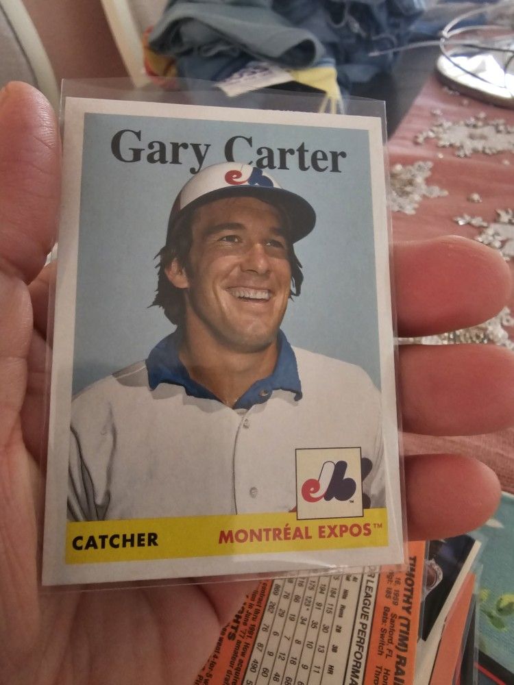 Montreal Expos Gary Carter '19 Topps Archives Bill Gullickson '19 Topps Archives 50th Anniversary Silver Insert Baseball Card
