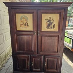Norman Rockwell Entertainment Center