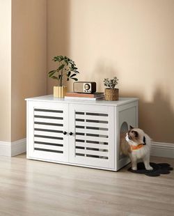 Cat Litter Box Cat House with Doors