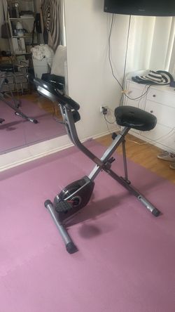 Exercise bike foldable with wheels