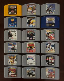 Nintendo 64 case/games