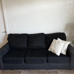 Dark Gray Couch With Pull Out Bed