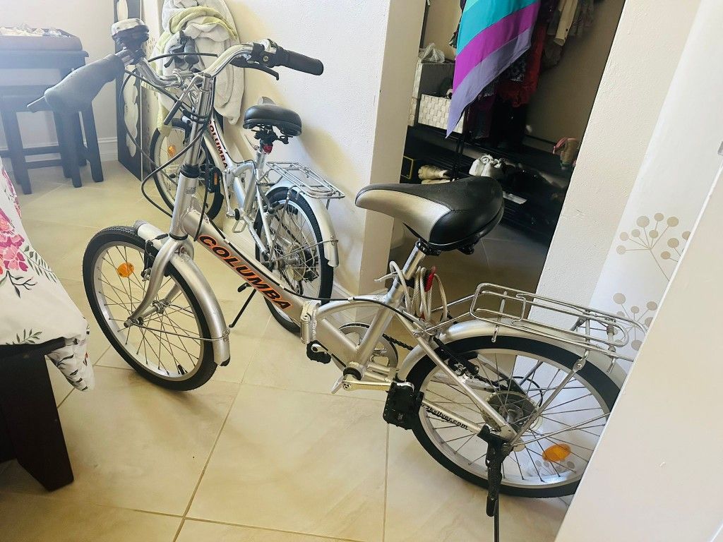 2 Columba 9 Speed Folding Travel Bicycles  OBO