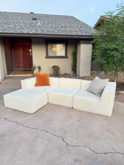 White sofa couch ( delivery available )