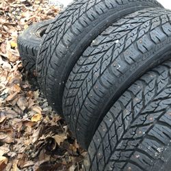 Studded snow tires 185-65-14