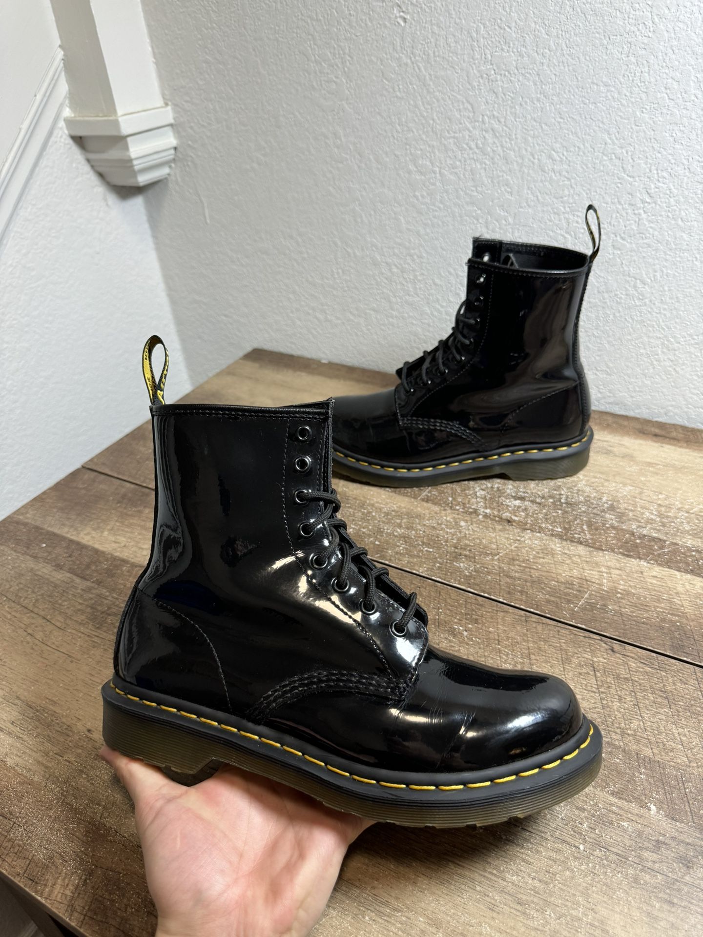 DR. MARTENS WOMEN´S 1460 W PATENT LEATHER FASHION BOOT SIZE: WOMEN 9 BLACK,All Products : American Fashion Style Bags On Sale