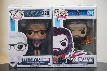 Funko Pop! Felicity Smoak and Aquaman