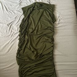 Cider Army Green Long Skirt 