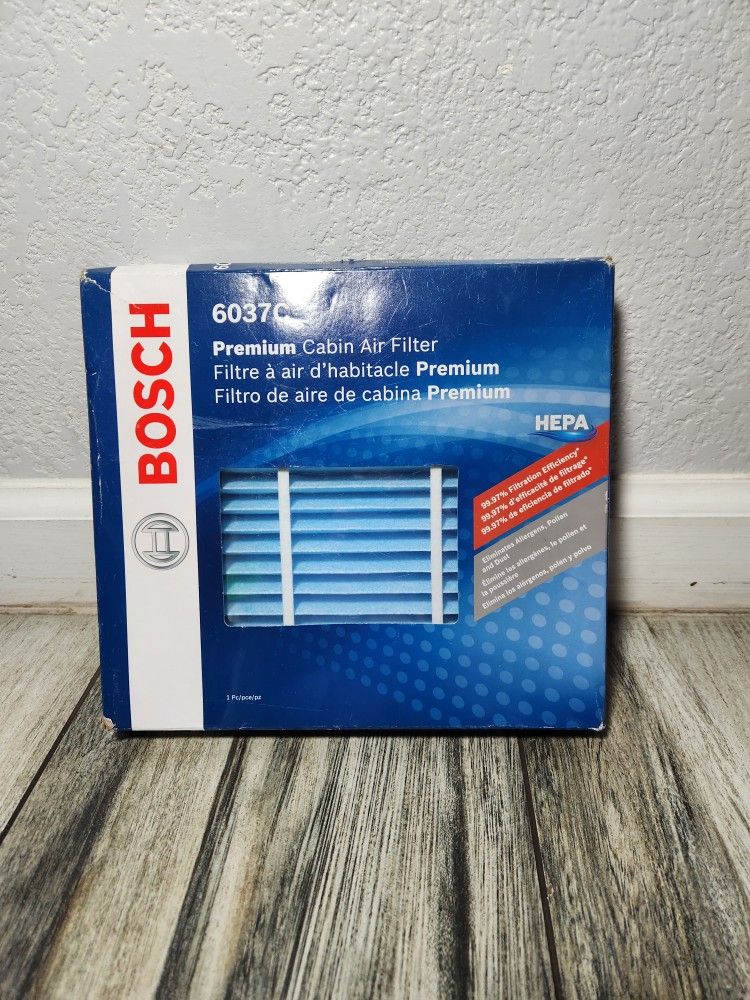 BOSCH 6037C HEPA Cabin Air Filter - Compatible with Select Acura RDX; Honda Accord, Civic, Clarity, CR-V, CR-Z, Fit, HR-V, Insight, Odyssey