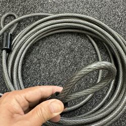 SECURITY 30ft. x 3/8 in. Braided Steel Security Cable