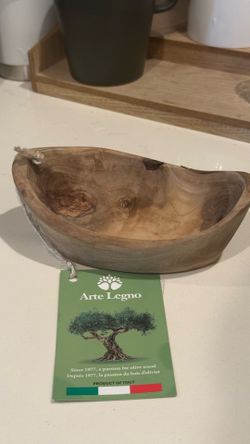 Arte Lengo Olive Wood Bowl 6in