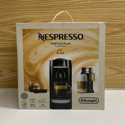 Nespresso Vertui Plus Deluxe Coffe And Espresso Machine Titan With Aeroccino Machine - Titan