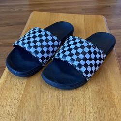 LIKE NEW CONDITION VANS SLIDES Size 12 Men
