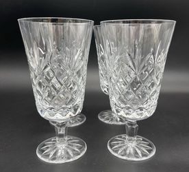 LENOX "Charleston" Iced Tea Glass 6 3/4" Hand Blown Lead Crystal Set of 4