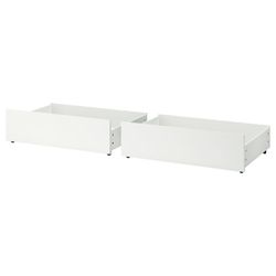 Two Ikea Malm Under Bed Drawers Storage in excellent condition