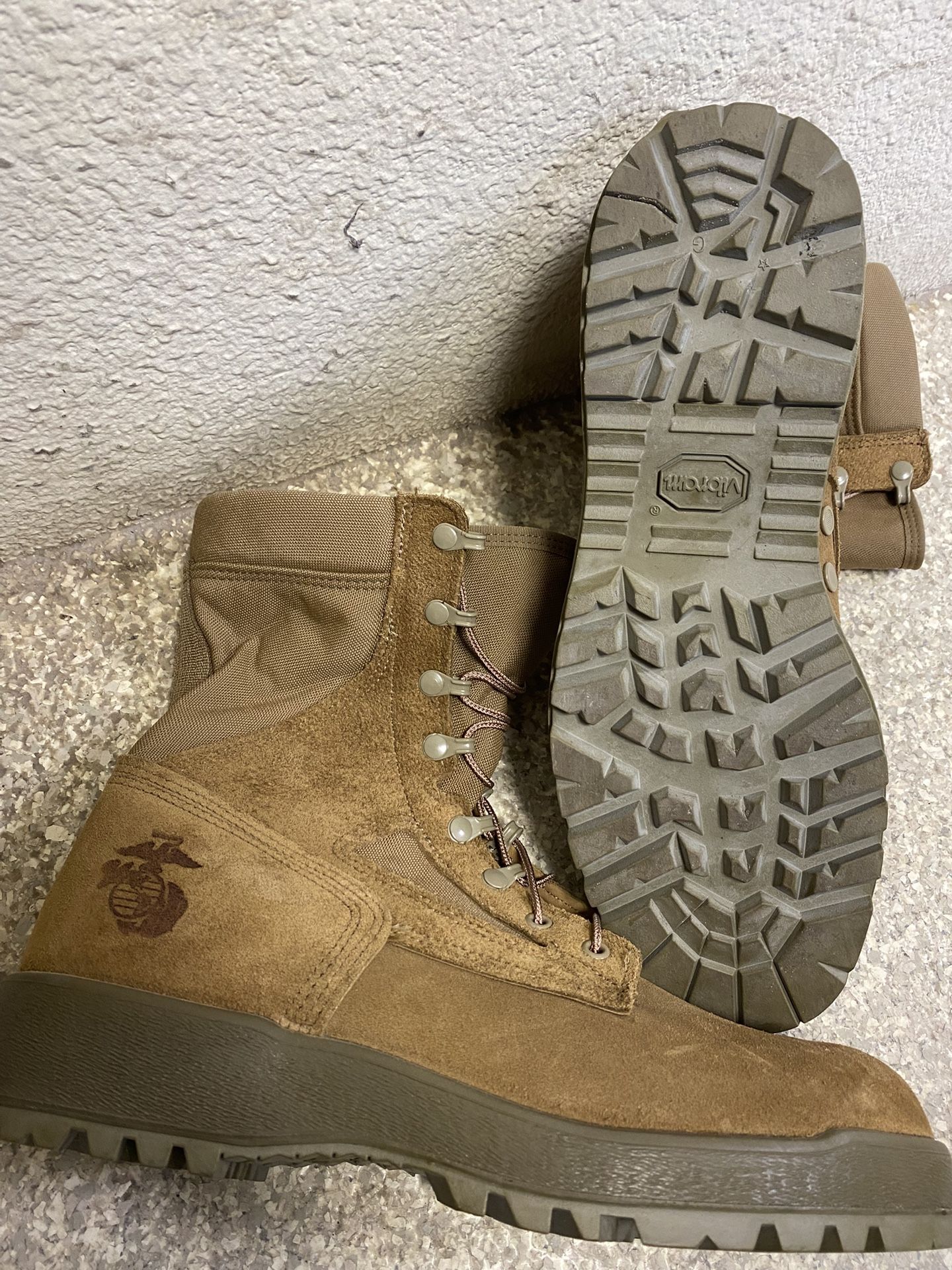 USMC Jungle Boots 10.5R Coyote Brown