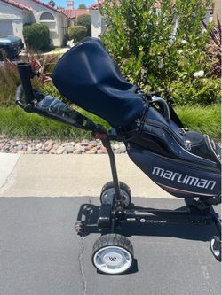 Follow me electric golf trolley