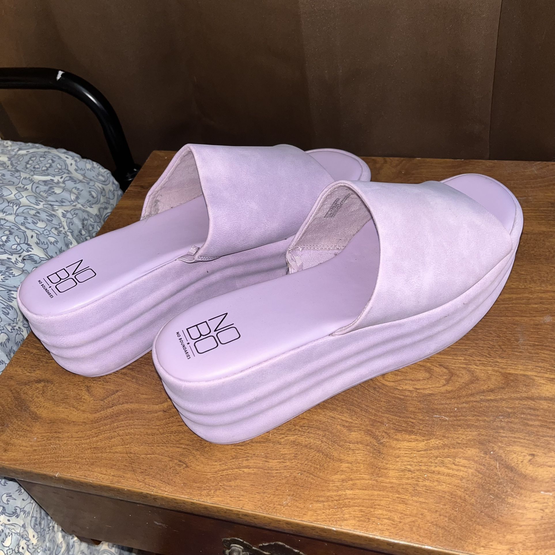 Purple Platform Slides 9W