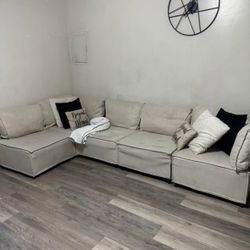 Mikone ivory/cream Living Room Couch