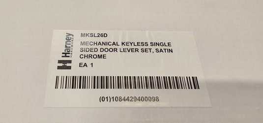 Harney Mechanical Door Entry Lock