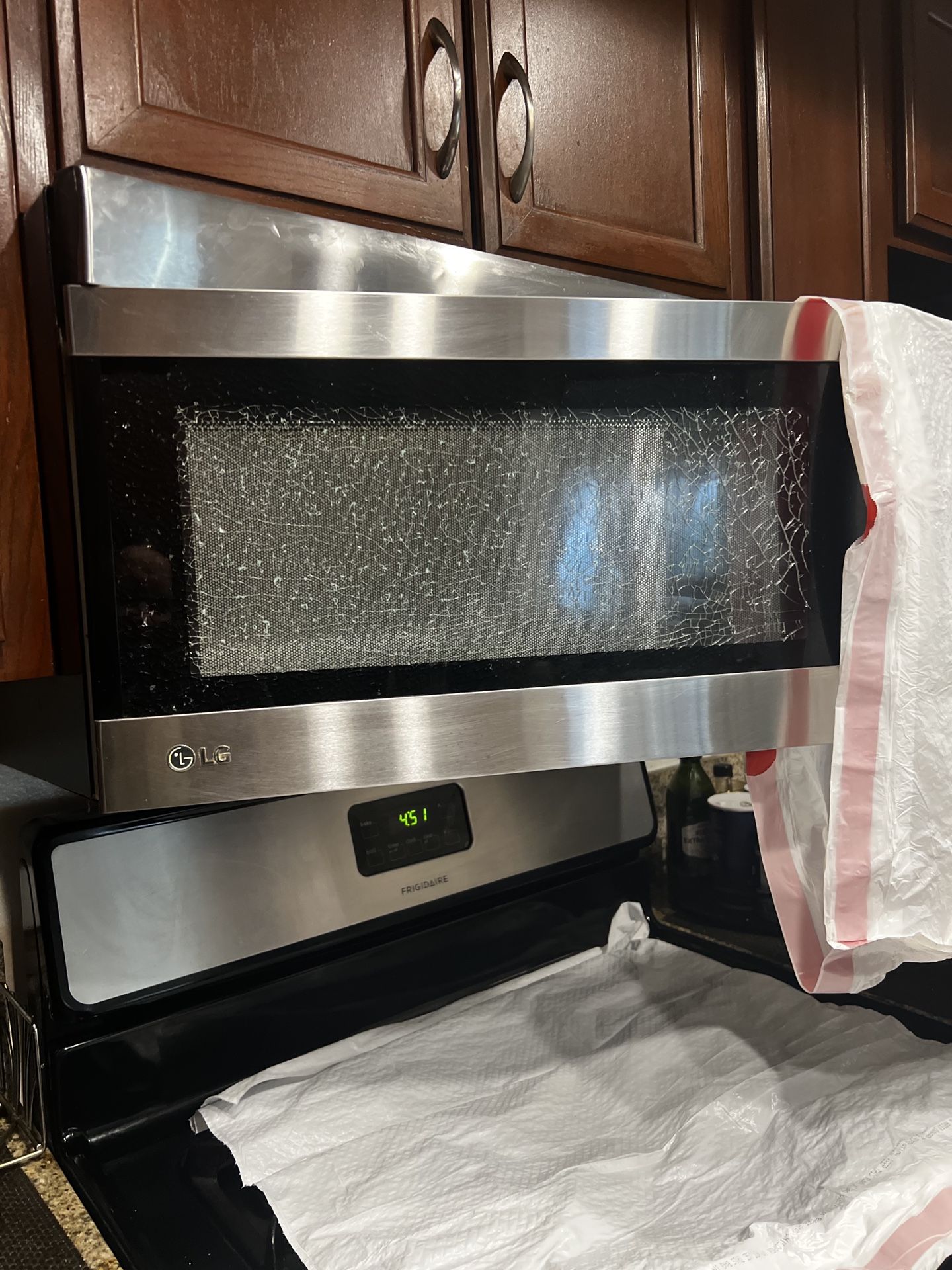 Microwave LG Oven Range May Use For Parts