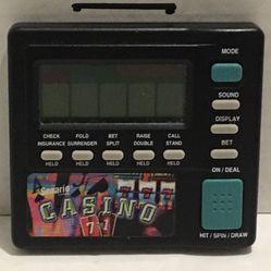Senario Games Casino 7 In 1 Electronic Handheld Game