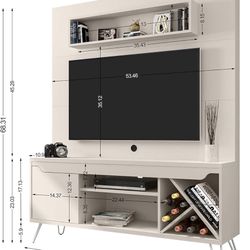 Entertainment Center with Sectional Wine Rack