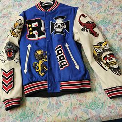 Reason men Varsity Jacket Size large