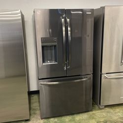 Frigidaire French Door Refrigerator Black Stainless Steel 9CUZ