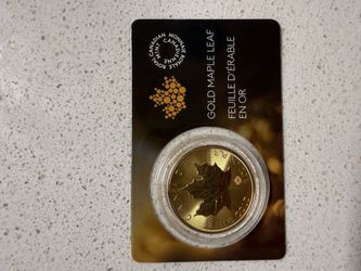 1 oz gold 24kt Canadian Maple coin