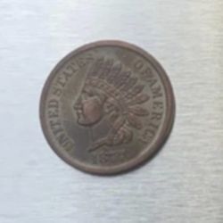 1877 Indian Head Penny 