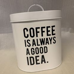 Coffee Tea Sugar Container Farmhouse Canister Lightweight Easy To Open Kitchen 