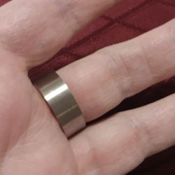 Size 11 Man's White Gold Filled WEDDING BAND