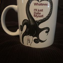 Disney Little Mermaid Ursula Valentine's Ceramic Mug Whatever I'II Date Myself