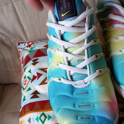 Nike Air VaporMax Plus Cotton Candy Rainbow AO4550‑100 Rare Gradient Sneakers – Excellent Condition