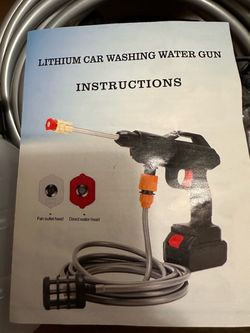 Car washing water gun Lithium