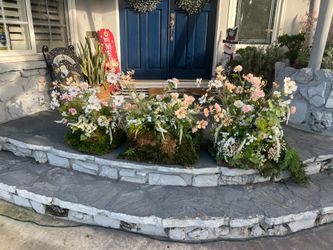 Wedding faux flowers arrangements