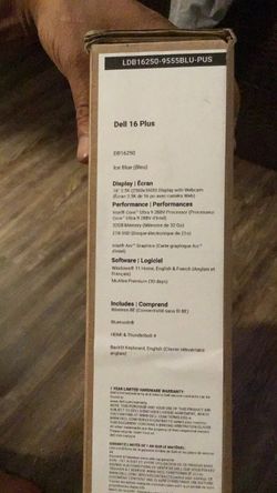 New Dell 16 Plus Laptop Ice Blue