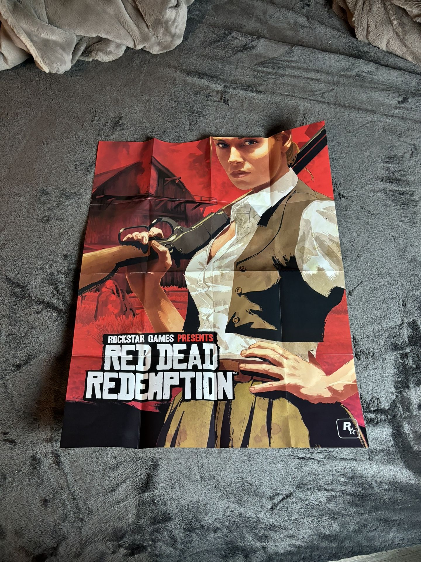 Huge red dead redemption map/ poster
