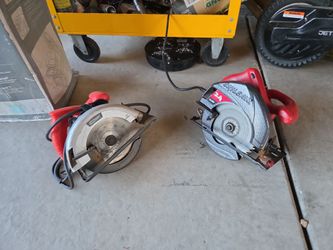 Lot of 2 Corded Circular Saws