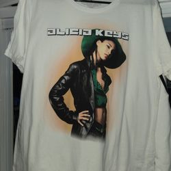 Women's Large Alicia Keys Graphic Tee 