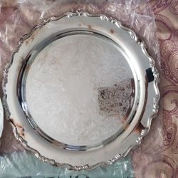 Sterling silver serving tray