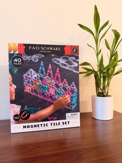 FAO Schwarz Magnetic Tile Set 40 Pieces