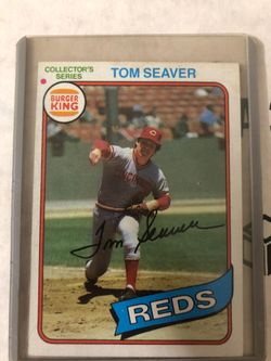 Signed collector’s series Tom Seaver baseball card