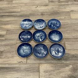 Coppenhagen Porcelain Decorative Plates Set Of 9